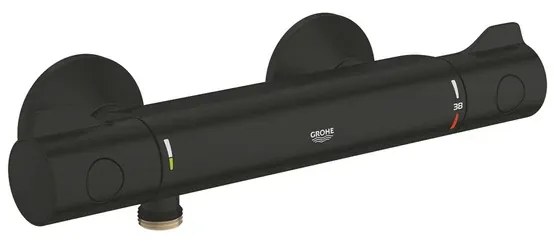 Baterie dus termostatata negru mat Grohe Grohtherm 800