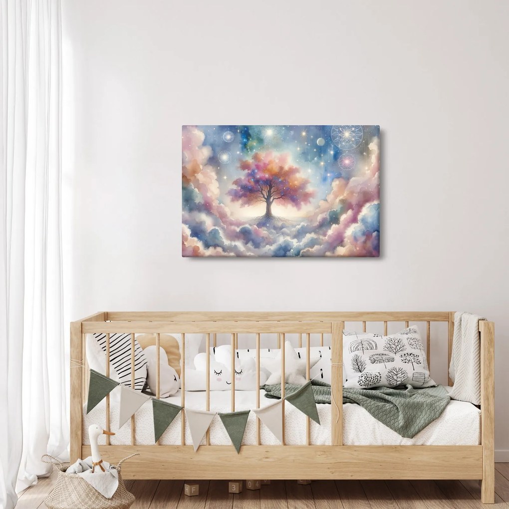 Tablou – Arborele vieții printre nori (90x60 cm)