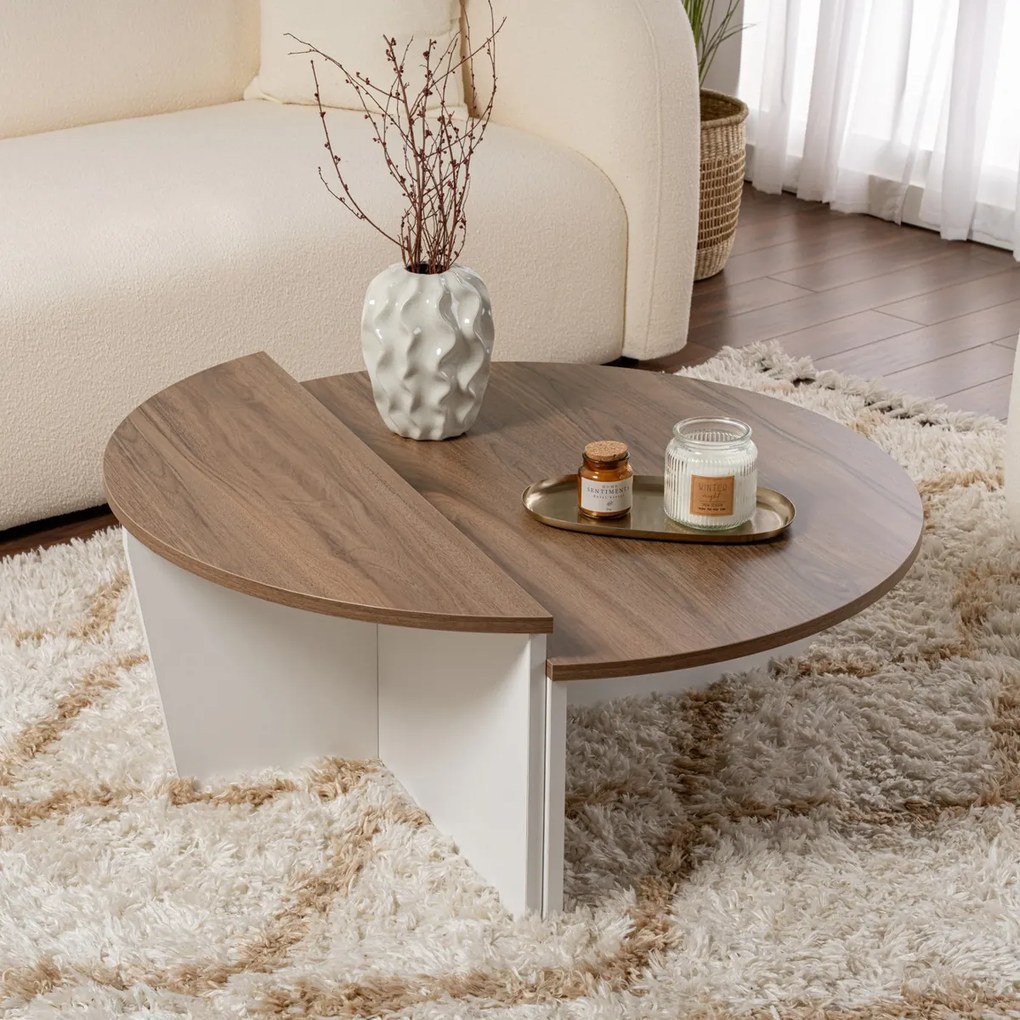 Masă de cafea Orion Walnut White