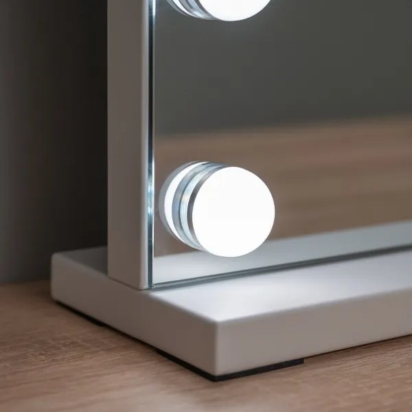 Brilagi - Oglindă de machiaj LED reglabilă HOLLYWOOD LED/15W/230V 60x50 cm albă