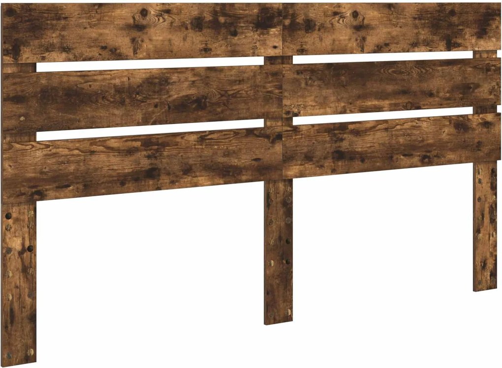 vidaXL Tăblie cap Stejar fumuriu 200 cm Lemn compozit