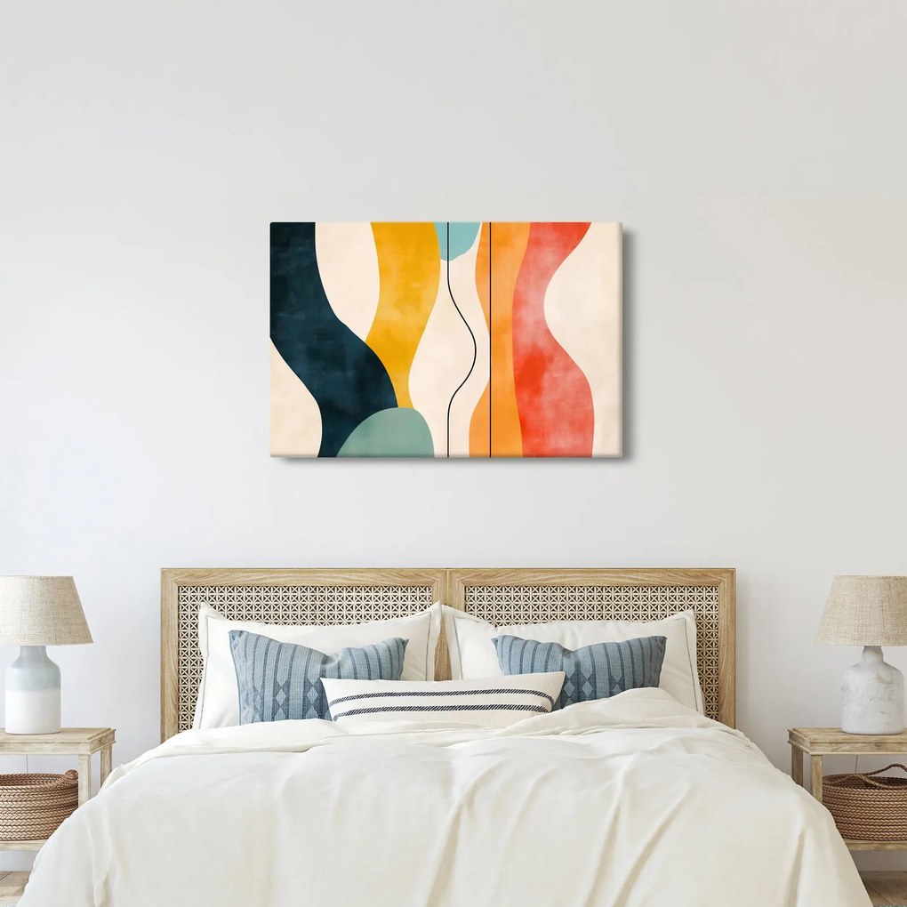 Tablou - Ilustrație colorată minimalistă II. (90x60 cm)