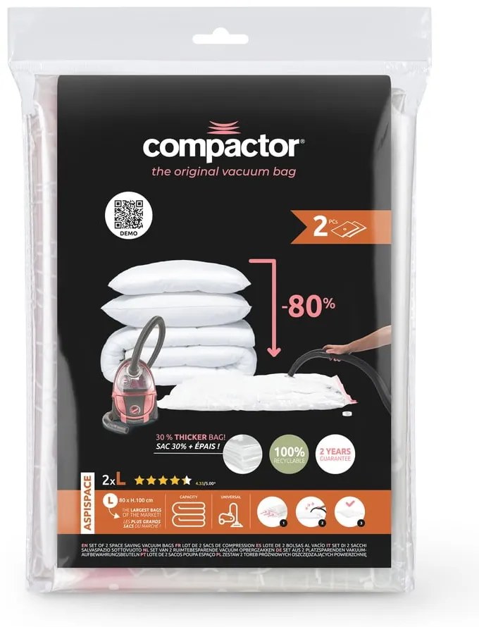 Saci de vidat 2 buc. Premium Valve L – Compactor