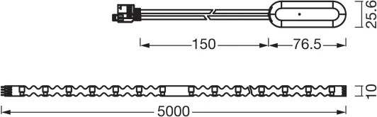 Osram - bandă LED RGBW dimabilă FLEX 5m LED/10W/230V + telecomandă