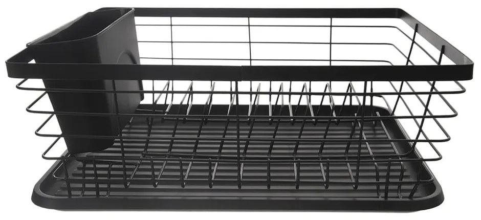 Scurgător de vase negru din metal 36x30,5 cm Radka – Orion