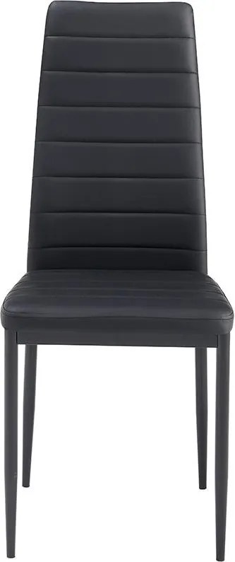Set de dining 4x scaune + masă Catini AUSTIN - Negru