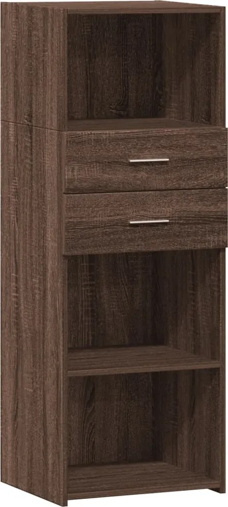 vidaXL Dulap înalt, stejar maro, 45x42,5x124 cm, lemn prelucrat