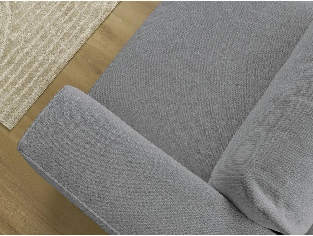 Canapea gri extensibilă/cu spațiu de depozitare 265 cm Ezechiel – Bobochic Paris