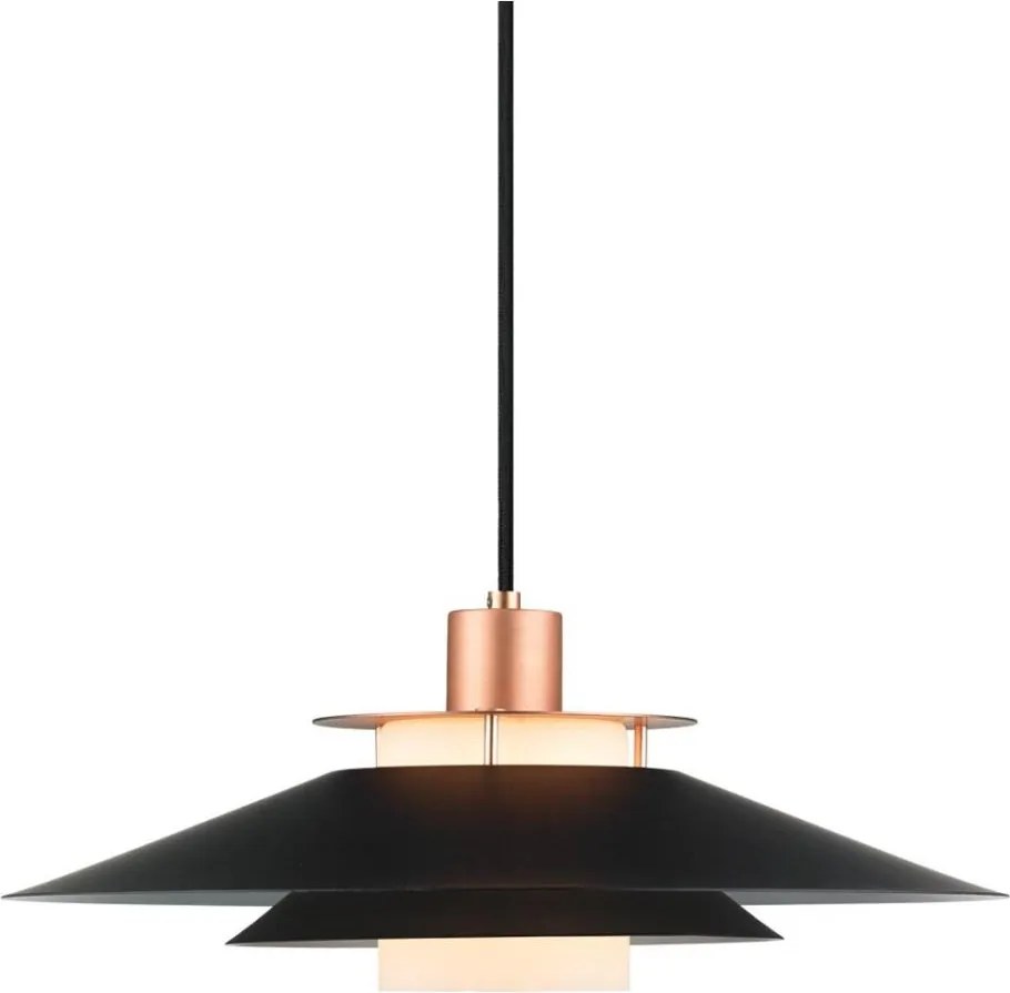 Halo Design 990785 - Lustră suspendată pe cablu RIVOLI 1xE27/40W/230V Ø 40 cm negru/cupru