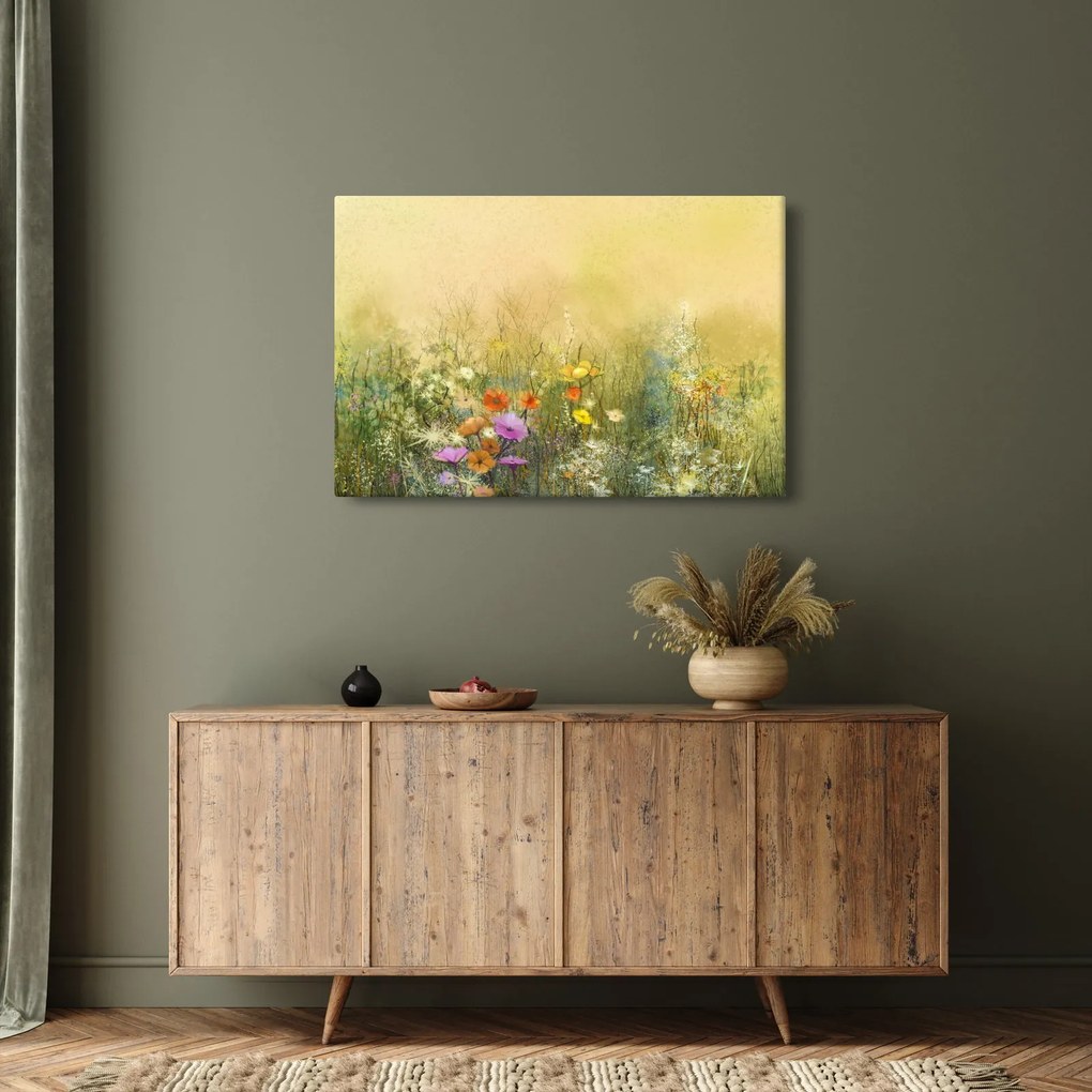 Tablou - Pajiște pictată (90x60 cm)
