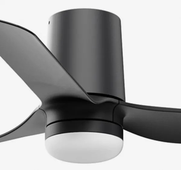 Ventilator LED dimabil de tavan FARO 33834WT-1TW MINI PUNT TUB S 10W/230V negru d. 90 cm WT + telecomandă