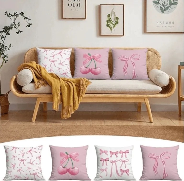 Husa pentru perna PINKARA 45x45 cm, roz