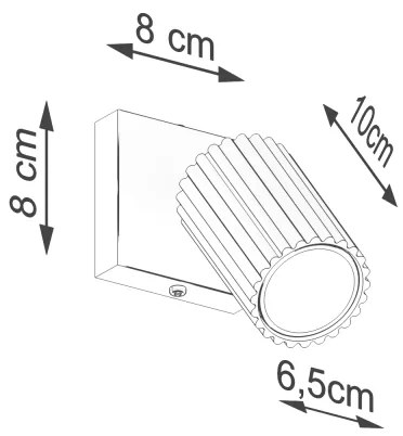 Spot de perete Brilagi CRESTO 1xGU10/10W/230V crem