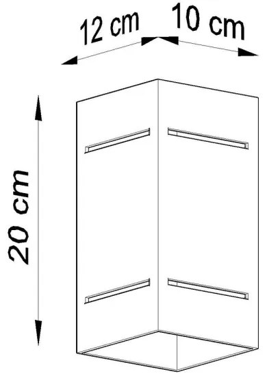 Aplică perete BLOCCO 1xG9/40W/230V