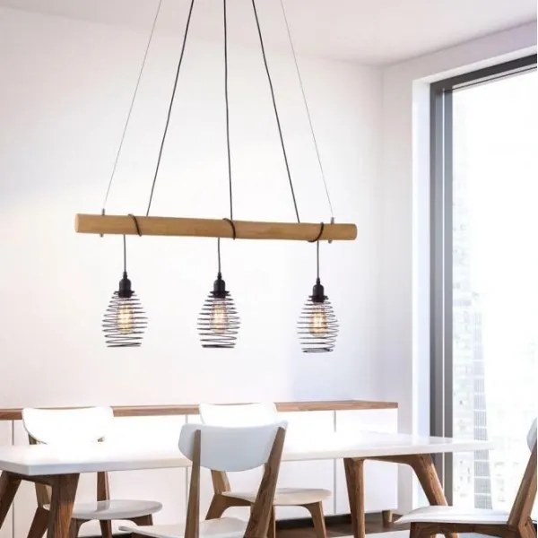 Lustră pe cablu SPRING 3xE27/40W/230V Leuchten Direkt 15526-79