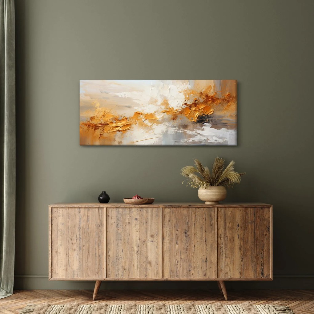 Tablou - Textura aurie (120x50 cm)