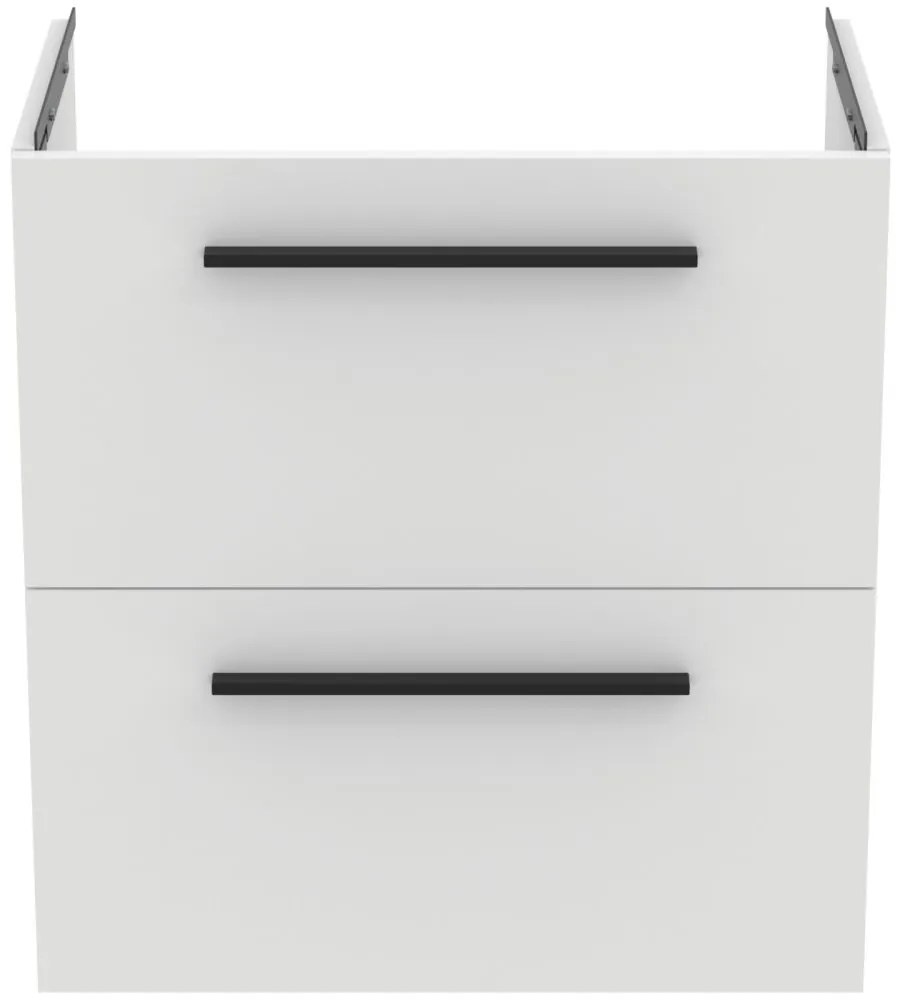 Dulap baza lavoar, 60x38x63 cm, 2 sertare, alb mat Alb mat