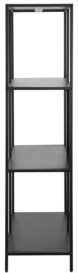 Bibliotecă neagră din metal 75x144 cm Charleston – Støraa