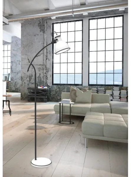 Lampadar ZUMBA 1xE27/40W/230V alb/negru