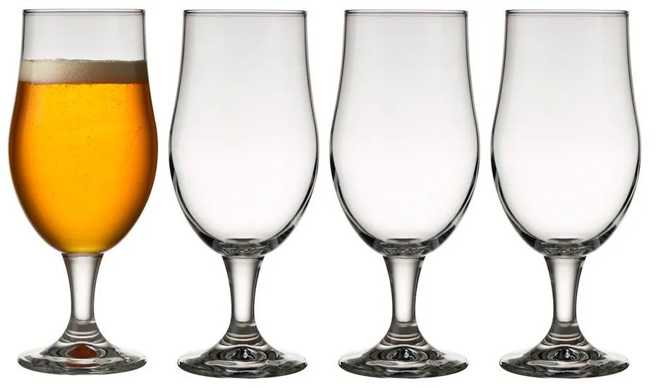 Set 4 pahare pentru bere Lyngby Glas Juvel, 490 ml