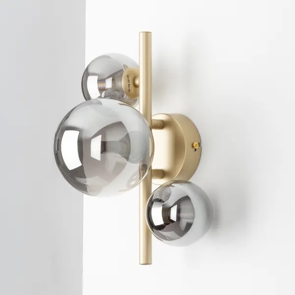 Aplică LED Brilagi MILLA 3xG9/3W/230V auriu/fumuriu