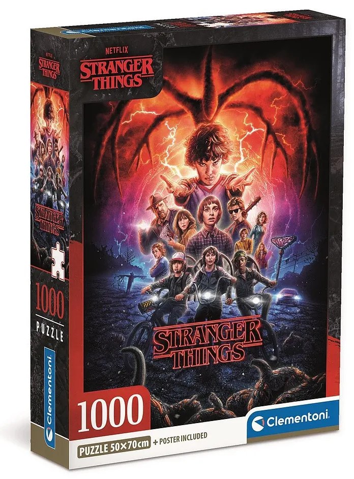Stranger Things Puzzle Compact Clementoni cu 1000 de piese