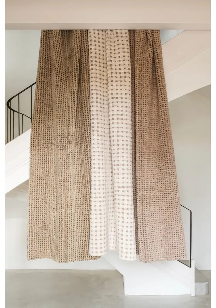 Covor tip traversă în culoare naturală lavabil, țesut manual din lână 80x230 cm Unexpected Wool – Lorena Canals