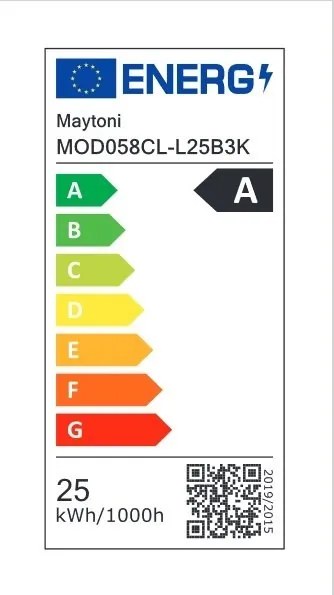 Plafoniera LED design modern Rim negru 40cm, 3000K