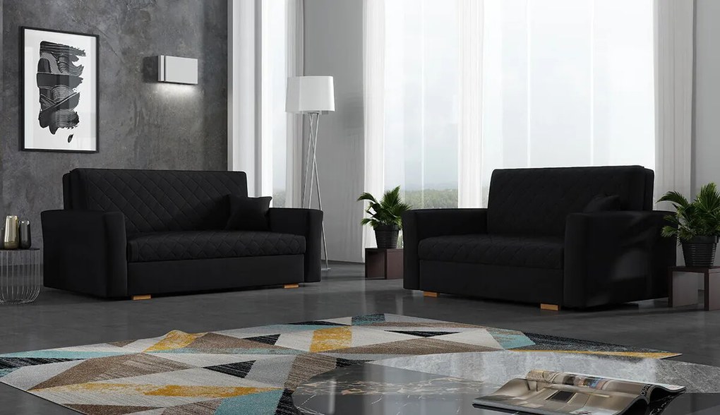 Set mobilier tapițat Columbus 150Mobilier deja asamblat, Lemn: Pin