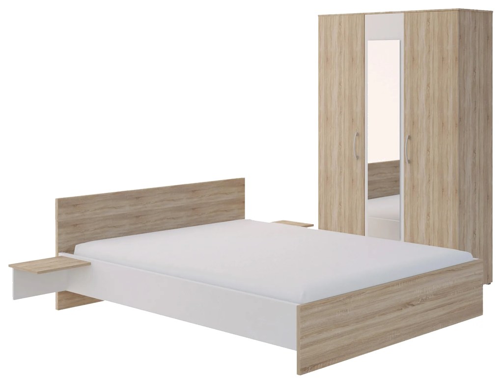 Set Dormitor haaus Verona, Stejar Sonoma/Alb