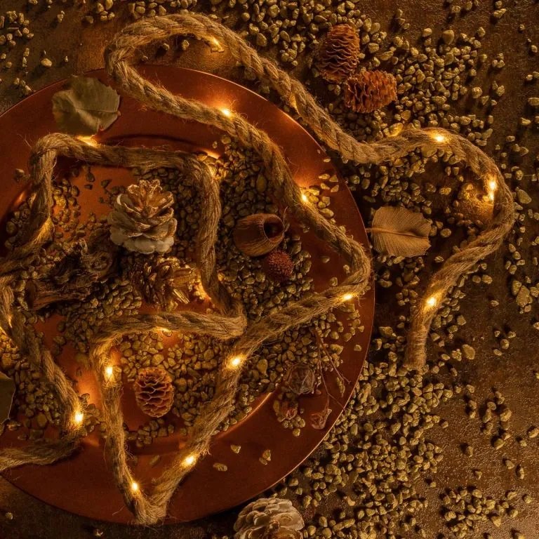 Coardă decorativă cu lumină LED, 25 LED-uri, alb cald