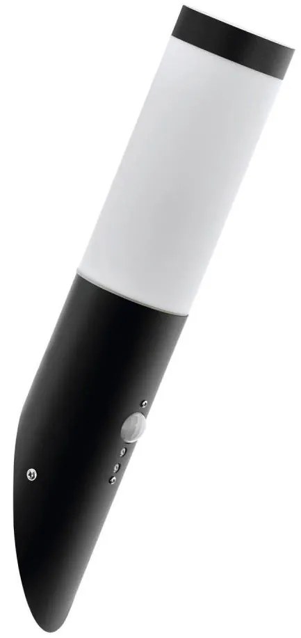 Aplică de exterior cu senzor Eglo 79544 MONTALLEGRO 1xE27/15W/230V IP44 negru
