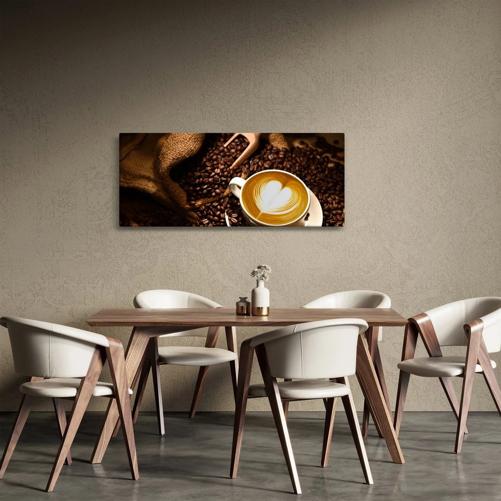Tablou - O ceașcă de cafea (120x50 cm)