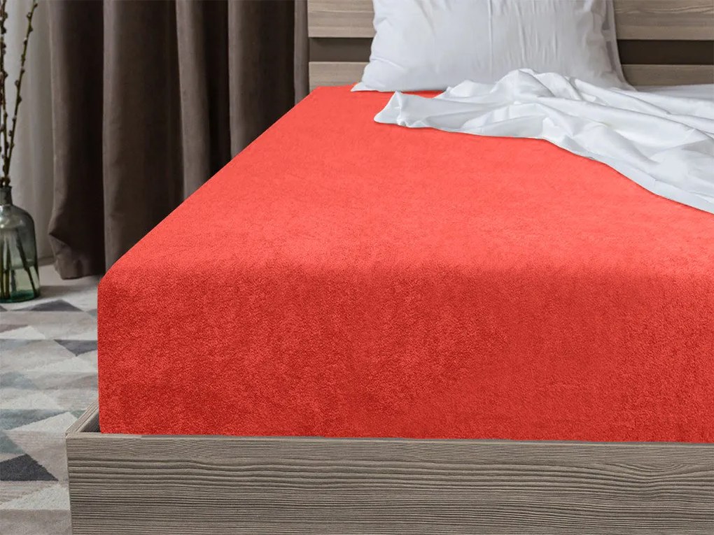 Cearsaf Frote EXCLUSIVE portocaliu 140 x 200 cm