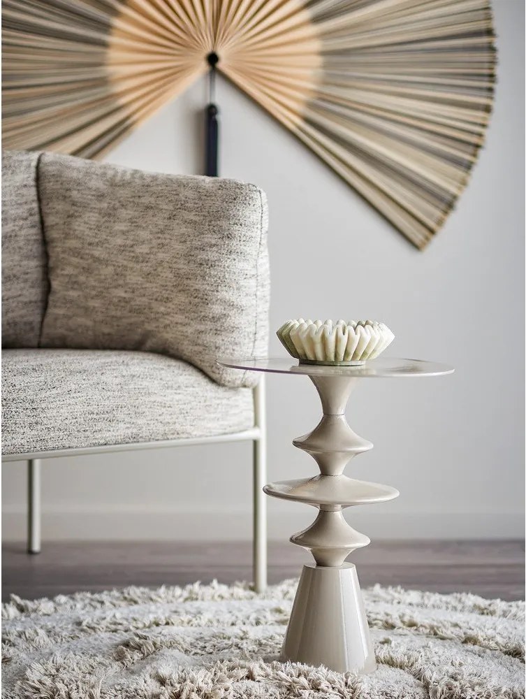 Măsuță auxiliară rotundă din aluminiu ø 35,5 cm Samio – Bloomingville