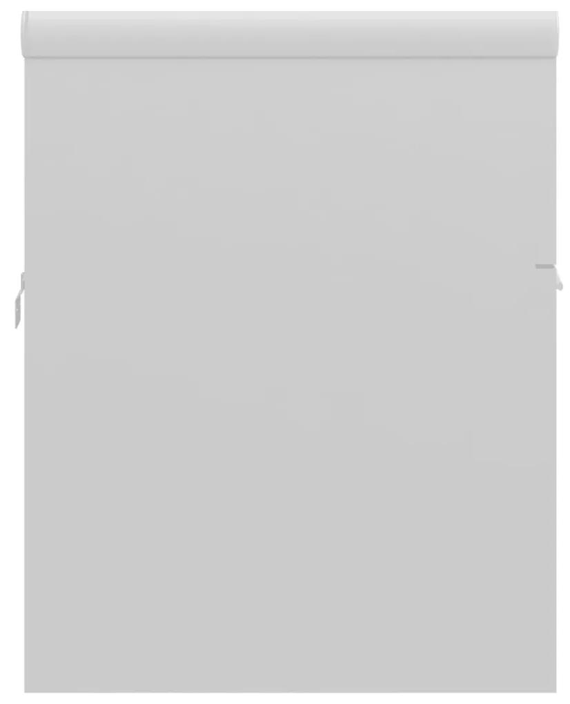 Dulap cu chiuveta incorporata, alb extralucios, PAL Alb foarte lucios, 90 x 38.5 x 46 cm