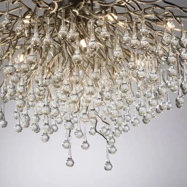 Paul Neuhaus 8092-55 - lustră aplicată ICICLE, 14xG9/40W/230V, Ø 100 cm, crom