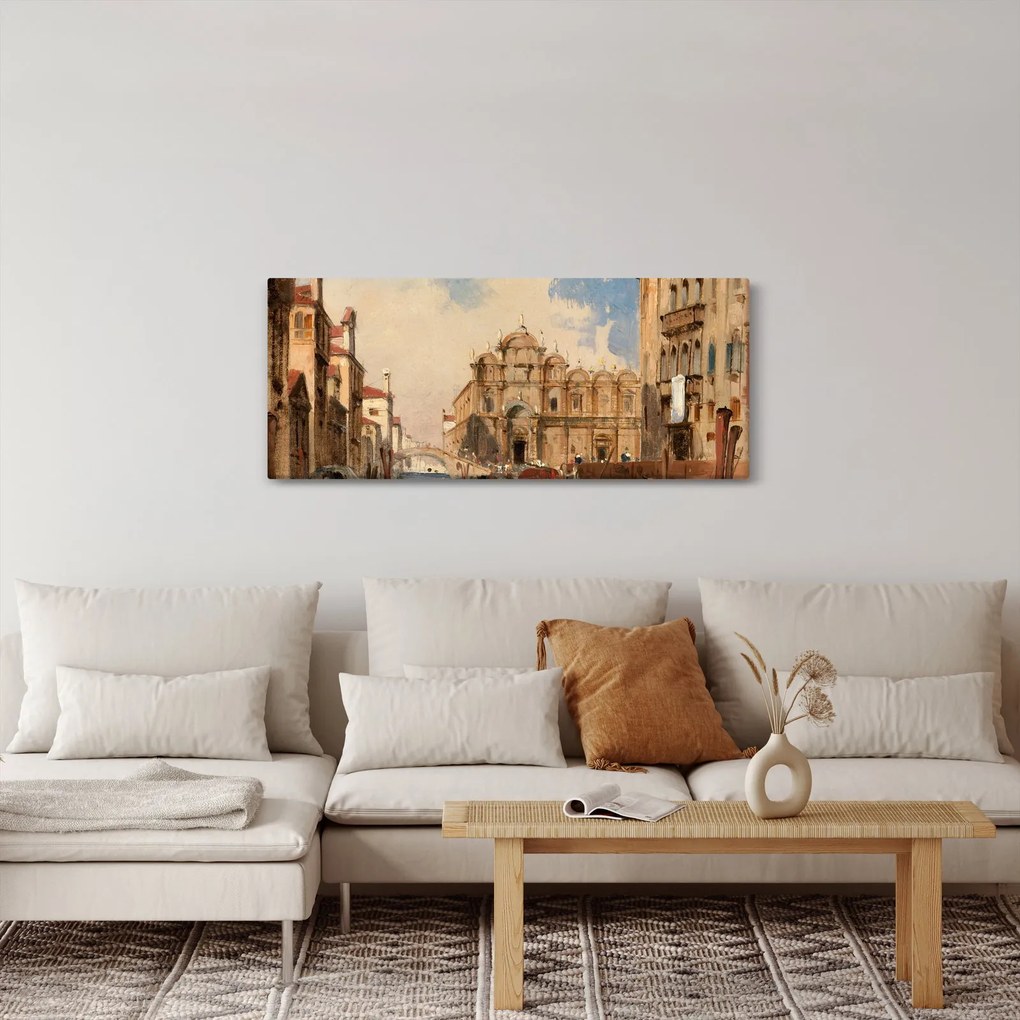 Tablou - Jules-Romain Joyant, The Scuola di San Marco, Venice, reproducere (120x50 cm)