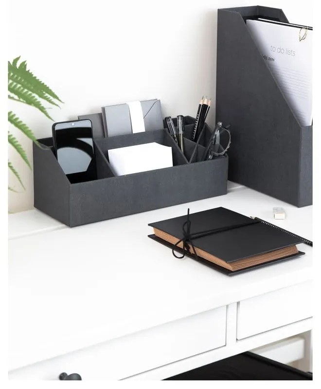 Organizator pentru papetărie din carton Elisa Canvas Paper Laminate – Bigso