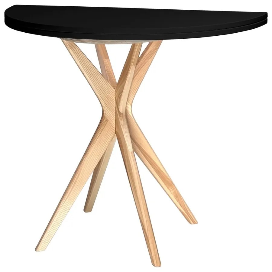 Masă de dining rotundă extensibilă 65x90 cm Jubi – Ragaba