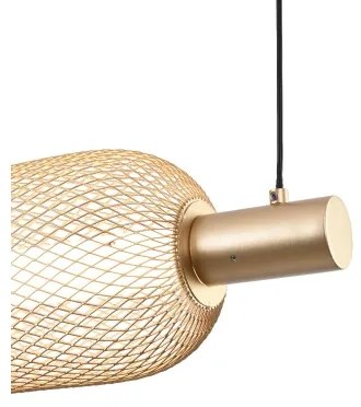 Zuma Line MD2596-5B-3BGT - Lustră LED suspendată SARR pe cablu, 27W/230V, 3000-5700K, auriu + telecomandă