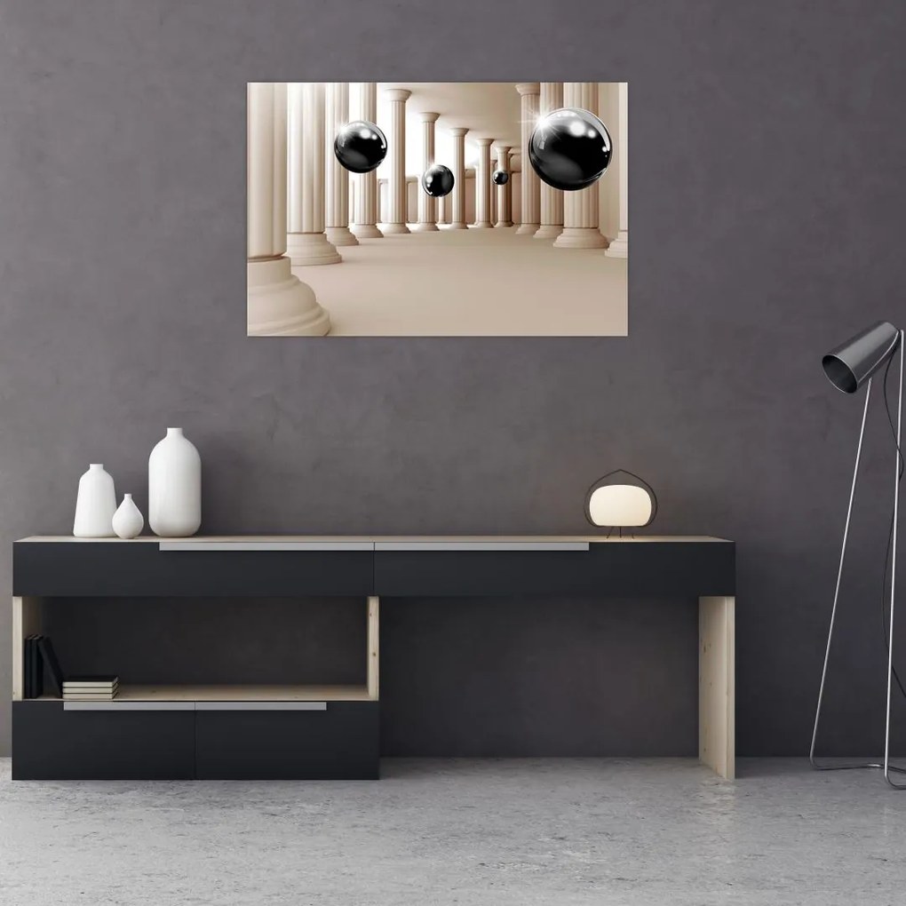 Tablou - Minge între stâlpi (90x60 cm)