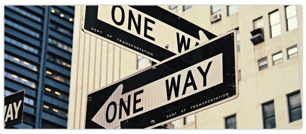 Tablou - New York ONE WAY (120x50 cm)