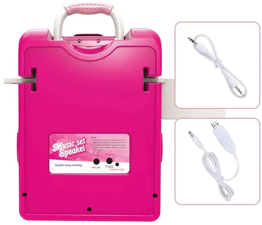 Set karaoke de jucarie cu 2 microfoane