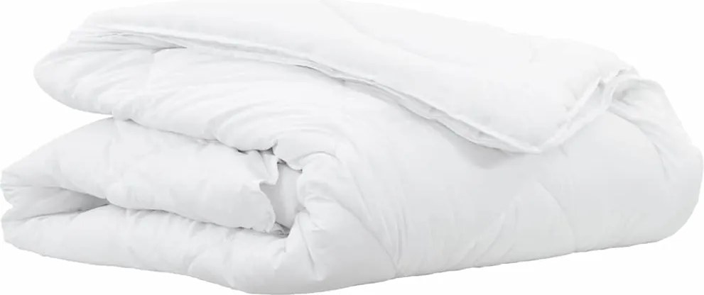 vidaXL Duvet 2 în 1 Alb 135 x 220 cm Poliester