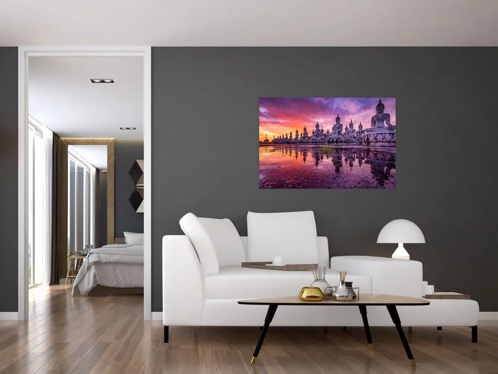 Tablou - Buddha la apus (90x60 cm)