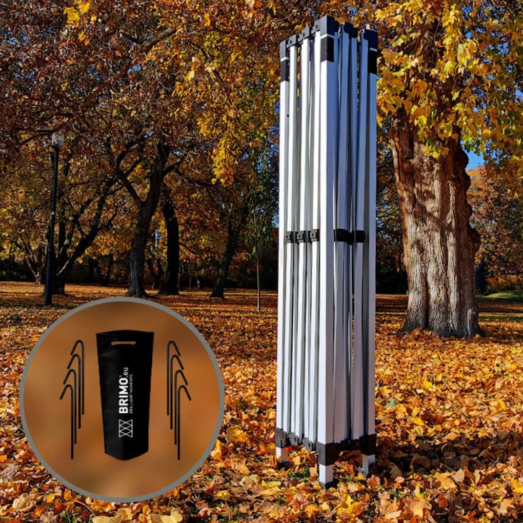 Cortină de petrecere pentru grădină 3x4,5 m: Colțul dumneavoastră pentru relaxare și sărbători - fără pereți - Rosu