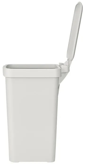 Coș cu pedală Brabantia StepUp 1008477, 10 L, Materiale ecologice, Deschidere mare, Gri deschis