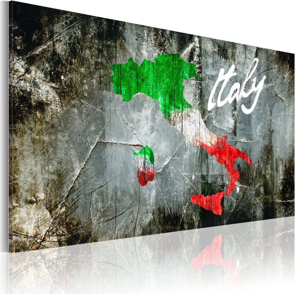 Tablou Bimago - Artistic map of Italy 60x40 cm