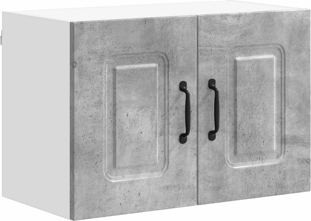 vidaXL Dulap de bucătărie Kalmar Gri din beton 60 x 31 x 40 cm